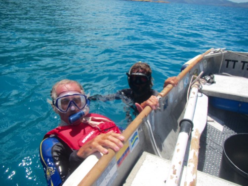 Snorkelling at Cataran Bay, Border Isl